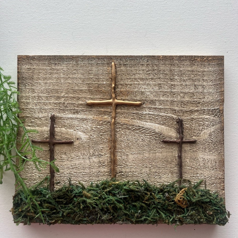 Handcrafted Wooden Cross Art